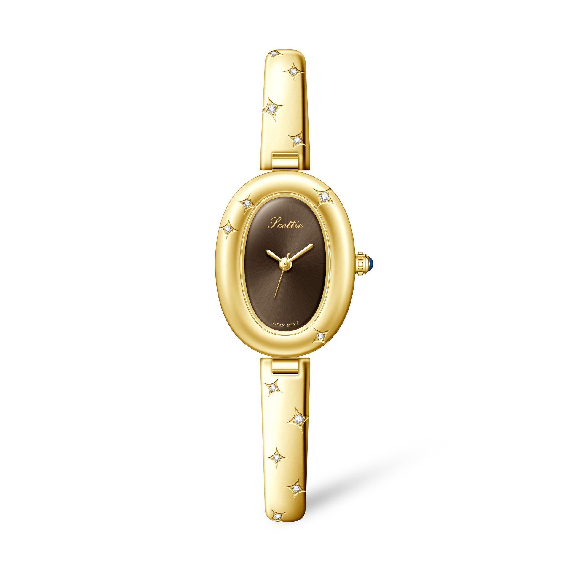 Oval Disc Bracelet Watch 9780