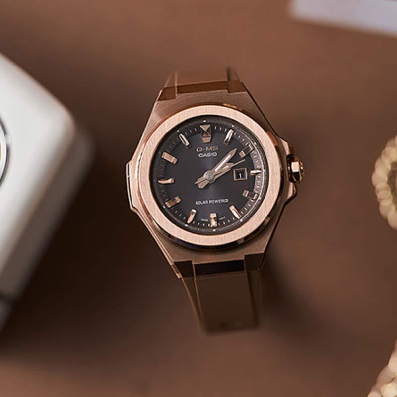 Casio BABY-G G-MS Series, Elegant and Fashionable, Solar Powered, Sports Waterproof, Solar Movement, Resin Strap, Japanese and Korean MSG-S500G-5APR