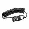 ALLVD Bicycle Key Wire Lock, Compact, 3 Digit Dial Type,