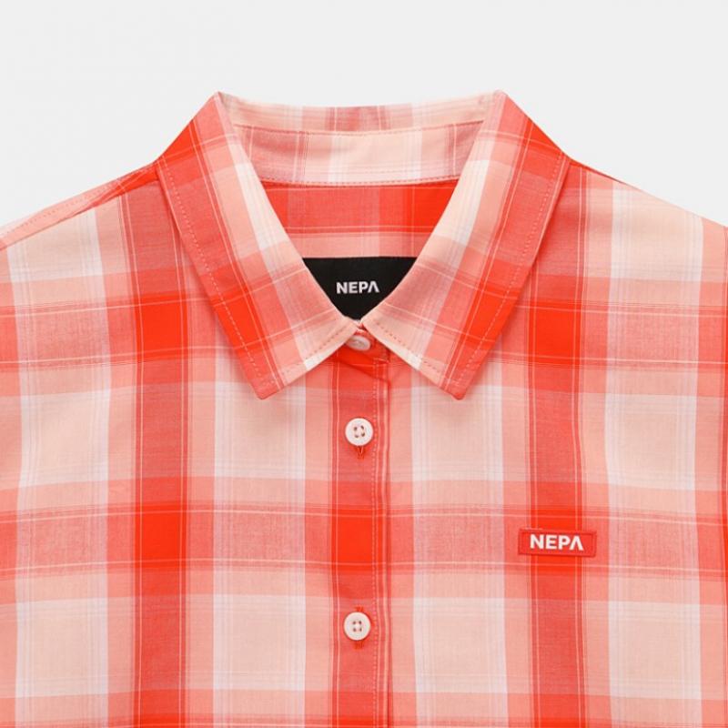  Nepa  Nepa Women S Cotton Check Long Sleeve Check 7k21542