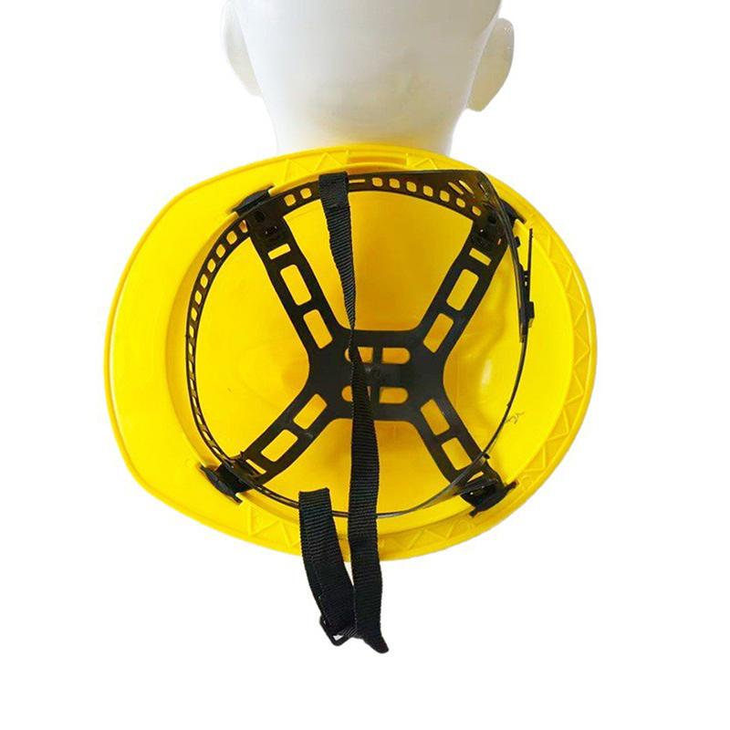 Capacete de Segurança PE em Forma de V Ajustável Fácil de Notar Para Trabalhadores da Construção Capacete Protetor Resistente a Impactos