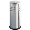 WENKO Rangement Papier Toilette Ancona, Stockeur Papier Toilette, 3 Rouleaux, Acier Inox, Ø 13x34 Cm, Mat