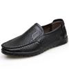 Herren Sommer Atmungsaktive Hohlsandalen Rindsleder Echtes Leder Weiche Sohle Leder Ballerinas Slipper Freizeitschuhe2025
