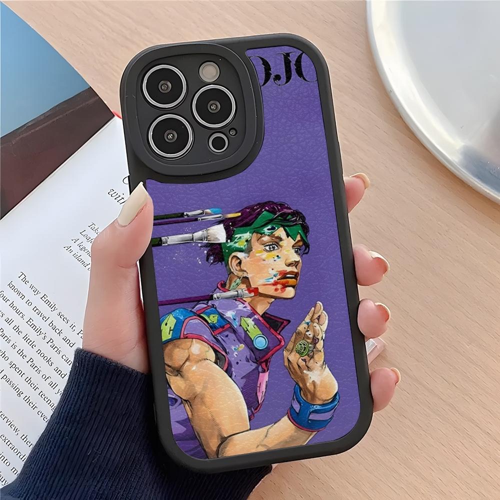 JoJo's Bizarre Adventure JoJo Anime Handyhülle Handyhülle Für IPhone 16 14 13 11 12 Pro Max Mini X XR XS 8 Plus Mini Lammfell Si