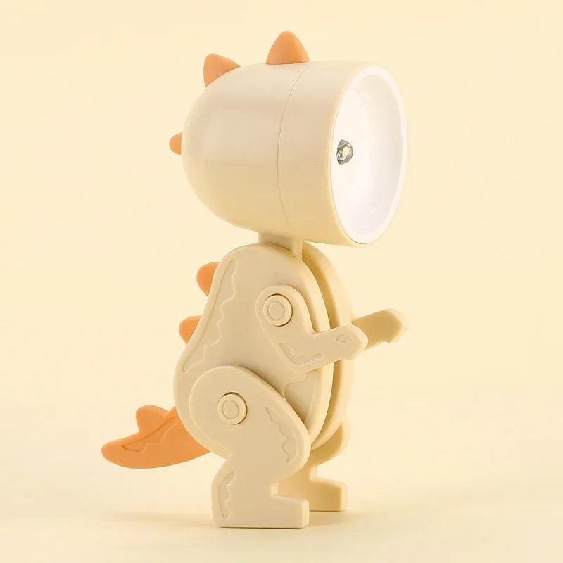 LED Nachtlicht Mini Dinosaurier Licht Ins Student Geschenk Cartoon Haustier Klapptisch Lampe Kinderzimmer Nacht Schlafzimmer Wohnzimmer Dekor