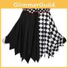 Halloween Fashion Costume With Black White Cloak Made Of Breathable Cotton For Role Play