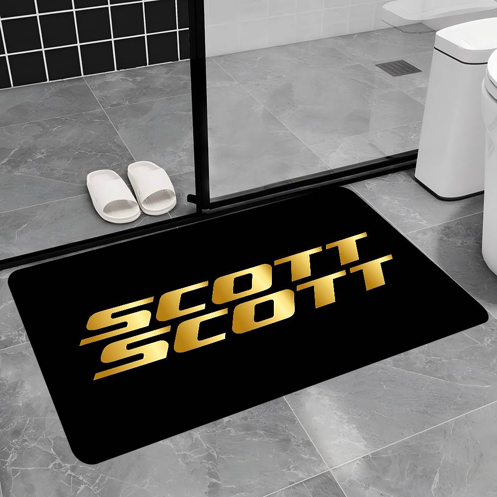 S-ScottS Bike Logo Floor Mat Rectangle Anti-slip Home Soft Badmat Front Door Indoor Outdoor Mat Hotel Decor Mat