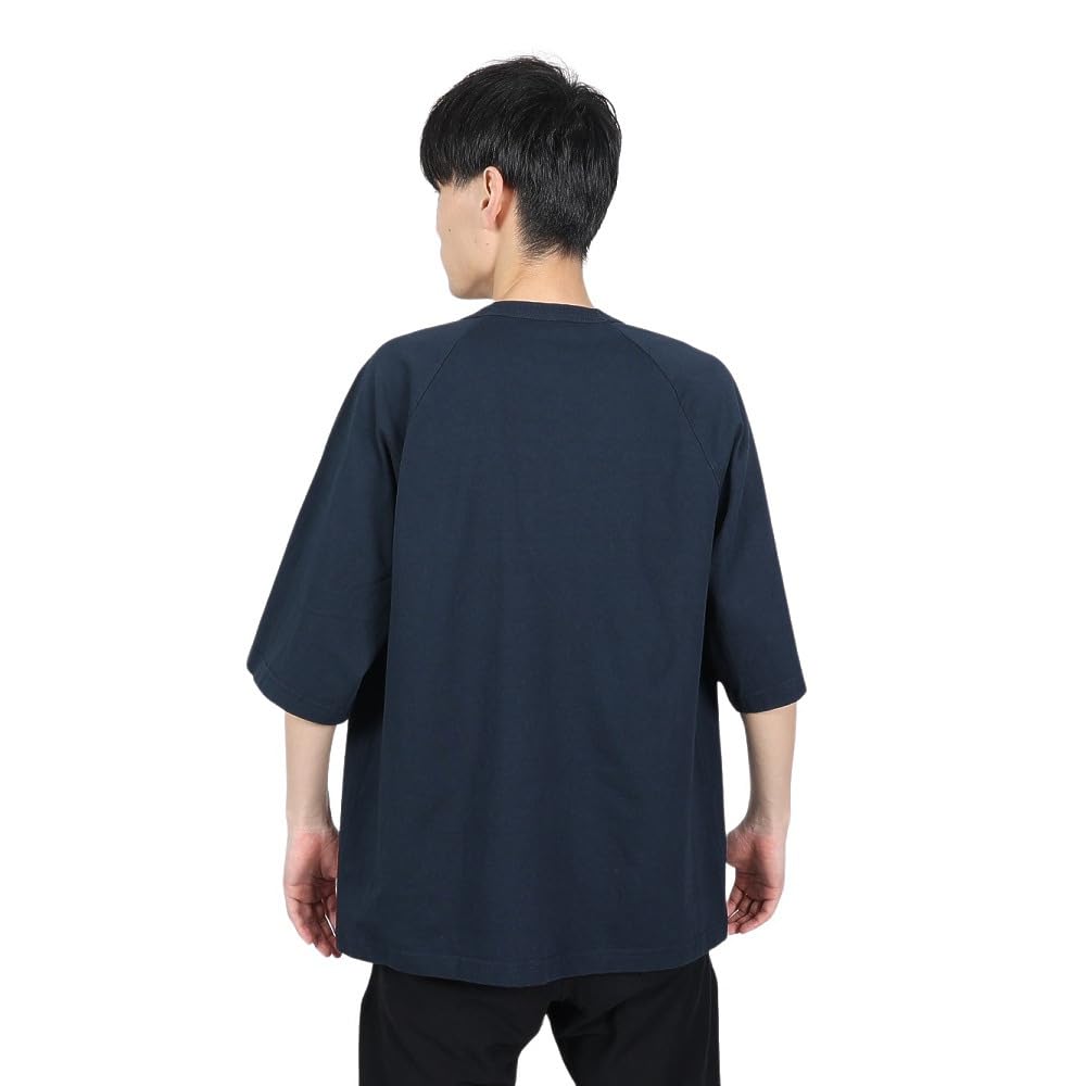 Champion T1011 Relaxed Oversized Heavyweight Raglan Sleeve Made in Size S T-Shirt, 7oz, Fit, T-Shirt, USA, Navy, (C5-T306), Men's