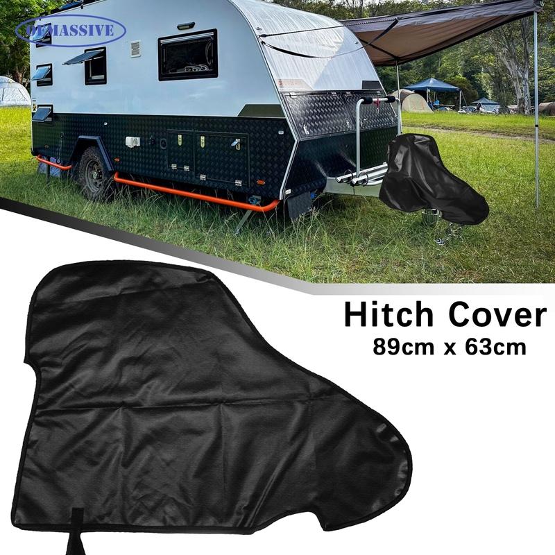 Universal PVC Trailer Caravan Towing Connector Hitch Cover Waterproof Dustproof Protector Rv Tow Ball Hitch Coupling Lock Cover