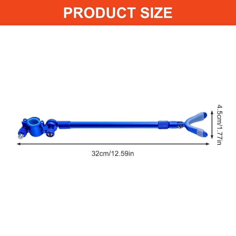 Multi Degree Adjustable Quick Release Fixing Fishing Rod Holder Rear Hanging Bracket Aluminum Rod Holder Stretchable