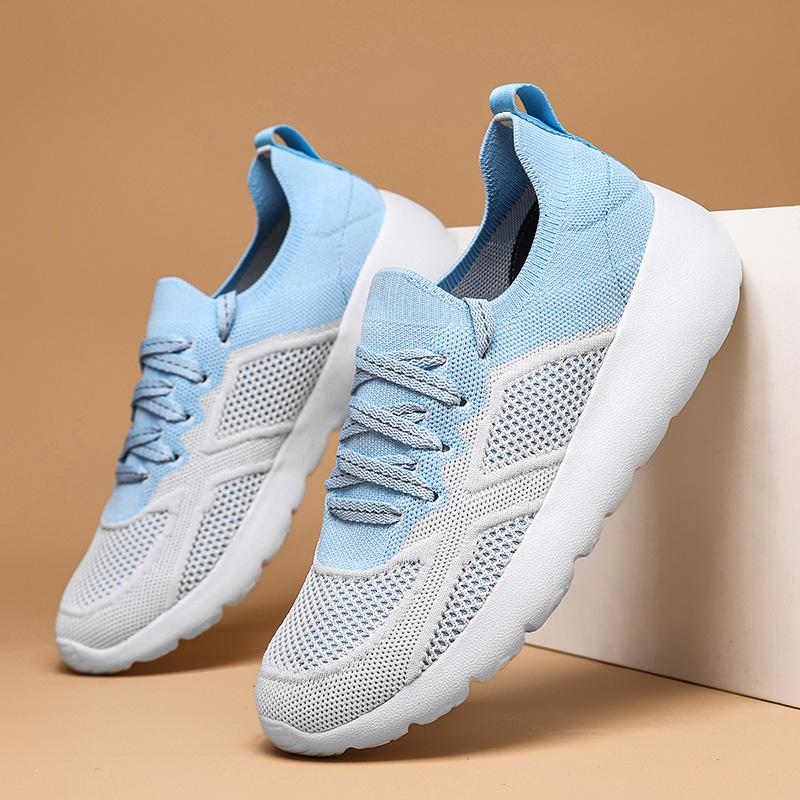 

New Fashion Breathable Knitted Sport Casual Shoe Plus Size Men s Running Shoes Trendy Comfortable Lightweight Men s Women s Foo 35
