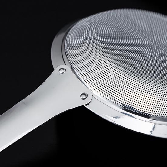 Stainless Steel Oil Skimmer Fine Mesh Wire Colander Strainer Flour Kitchen Spoon