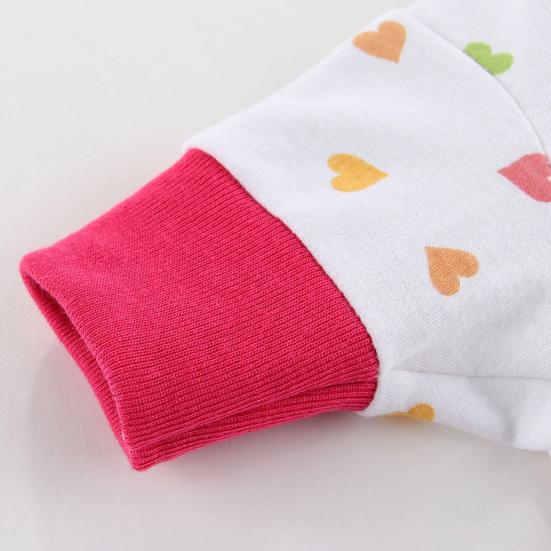 Yousheng Pet Cloth Round Neck Four-Legs Cartoon Pattern Puppy Bread Clothes Summer Pet Pajamas for Indoor