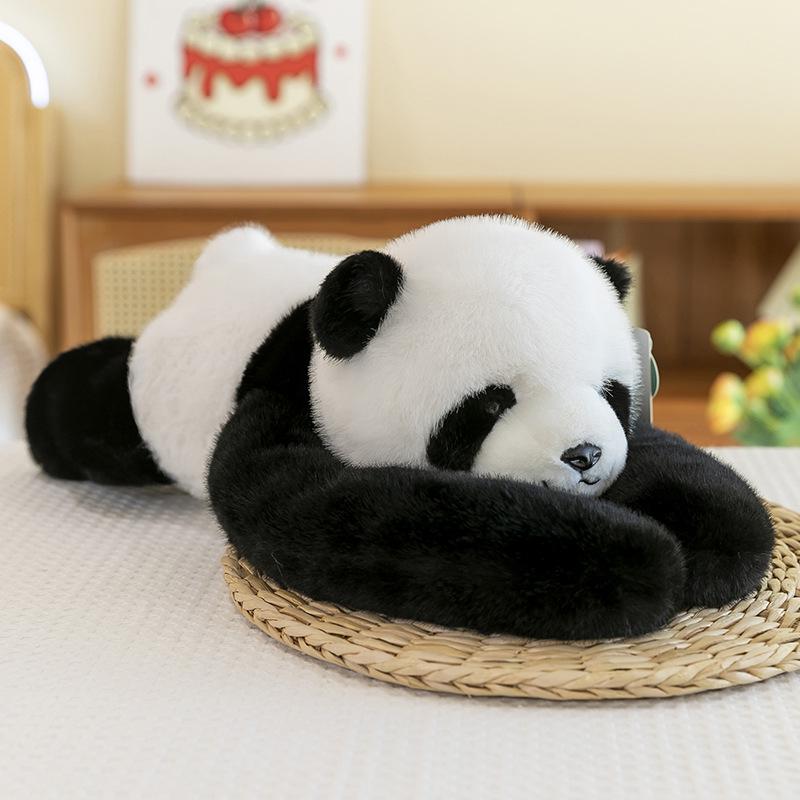 Soft Plush Pet Soothing Back Hug Doll - Cute Lying Pose, Perfect Birthday Gift