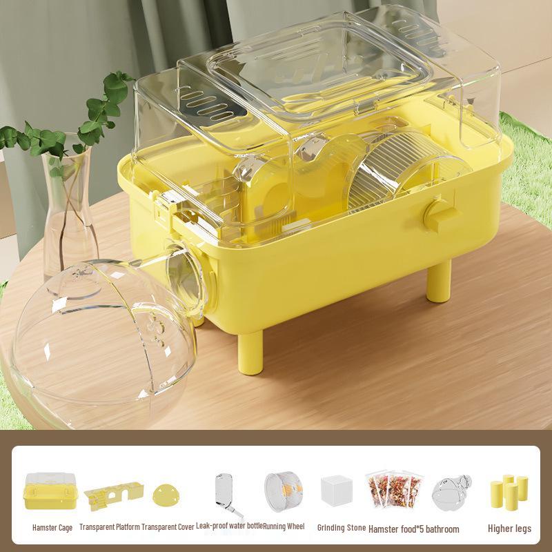 Luxury Acrylic Travel Cage for Baby Golden Hamsters