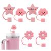 5/6 ks Růžové krytky na brčka Roztomilé prachotěsné zátky Kreativní sada zátěžek proti rozlití