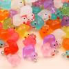 20Pcs Random Mix Colorful Luminous Duck Charms Cute Animal Pendants For Jewelry Making Diy Necklace Bracelet Earrings Key Chain