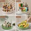 Rotating Spice Rack Organizer For Kitchen Cosmetics Storage Convenient and Space-Saving Solution for Apartments & College Dorms