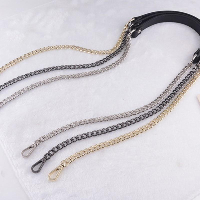PU Leather Shoulder Strap Metal Bag Chain Replacement Belt Handbag Replacement Strap Bag Strap for Crossbody Bag