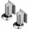 2PCS Magnetic Door Stopper Wedge Catch, Heavy Duty Windproof Keep Door Open Holder, No Drill Invisible Floor Mounted Doorstops