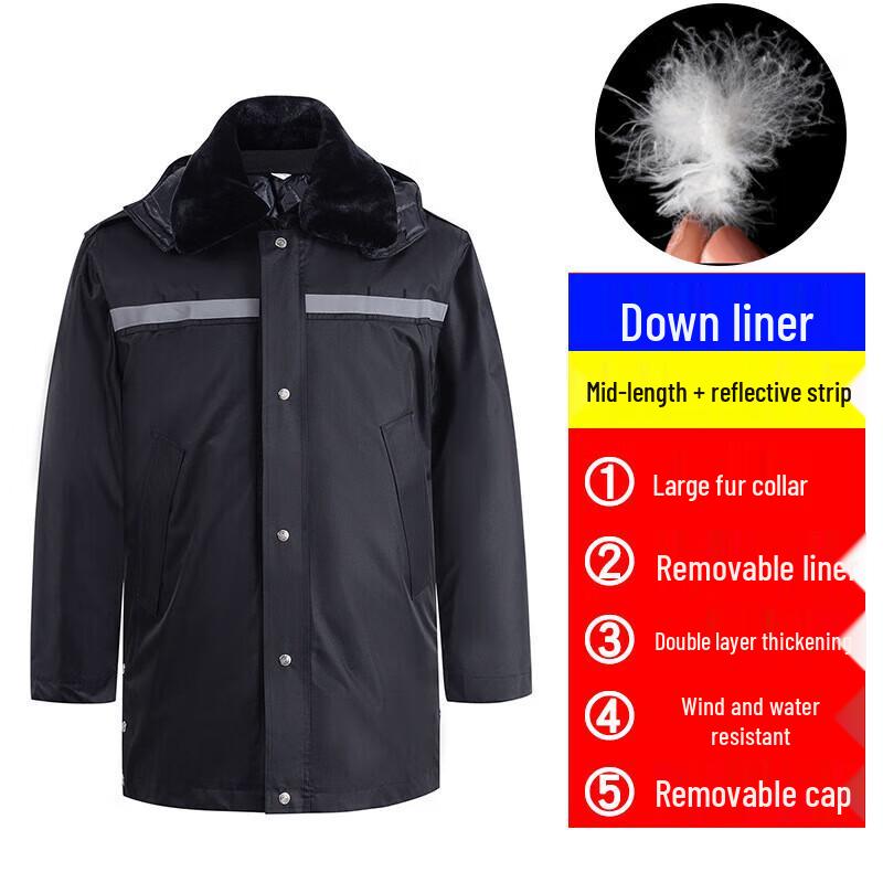 Zhaomu Security Reflective Down Cotton Overcoat