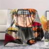 1PC Naruto Vs Pain Patterned Flannel Blanket Suitable For All Seasons For Home Decor Warmth And Comfort Gifts Holiday Present