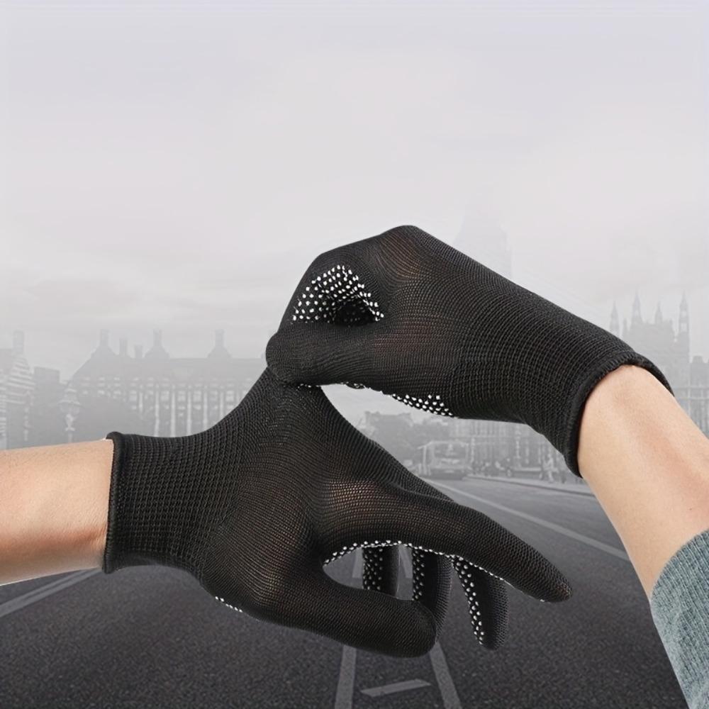 10PCS nylon dot gloves,suitable for outdoor cycling,camping,fishing,lightweight,wear-resistant,lightweight and breathable