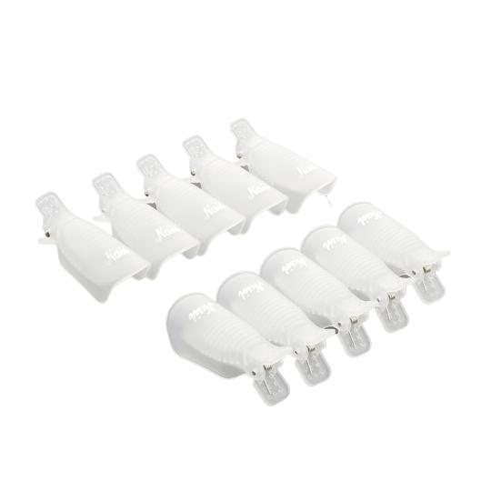 10Pcs Nail Art Cap Abrasion-resistant Exquisite Workmanship Portable Nail Art Soak Off Clip Cap for Manicure