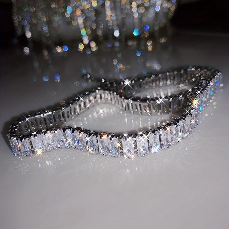 Chunky Tennis Necklace for Women: Premium Sparkling Jewelry Gift for Parties & Special Occasions