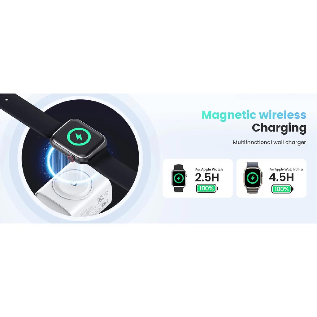 For Apple Watch Charger with 20W Fast Charging Block, 3 in 1 PD USB C Wall Charger Block for iWatch Charger,for iPhone, Ipad