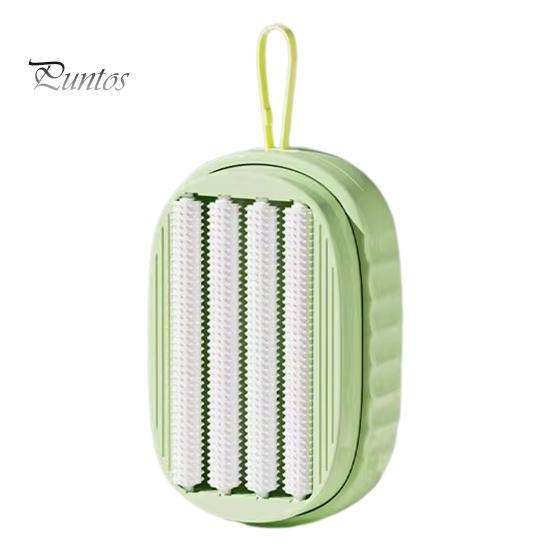 

Щетка для стирки бытового моющего средства Push-type Comfort Grip Щетка для стирки с дозатором жидкости Аксессуары для ванной зелёный