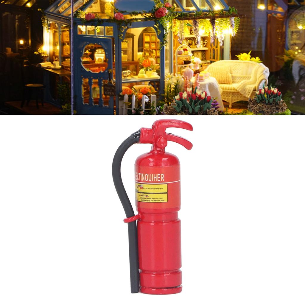 Extinguisher Mininature 1:12 Scale Alloy Model Decorative Accessories