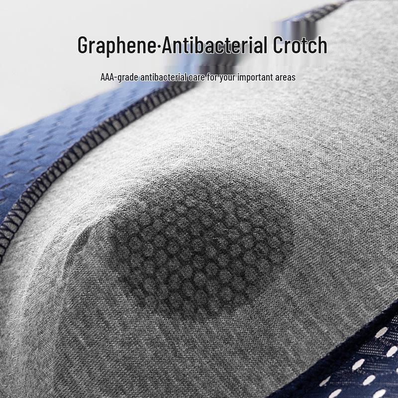 Men's Breathable Ice Silk Mesh Boxer Briefs - Mid-Waist, Comfortable Fit for All Ages