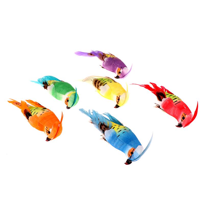 Creative Artificial Parrot Fake Foam Animal Simulation Feather Birds Models Diy For Wedding Party Home Garden Ornament Decor
