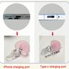 Gradient Heart Shaped Phone Dust Plug Pendant, Heart-Shaped Pendant Suitable for IPhone/Type-C Universal Phone Accessories