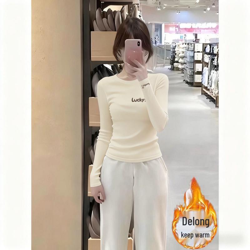 

Plus Size High-End Velvet Long Sleeve Pullover for Autumn/Winter 3XL (145-160 jin)