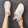 Little White Shoes Women's 2025 Spring and Autumn New Popular Versatile Leather Lightweight Non-slip Flat Bottom Sports Student Board Shoes Women