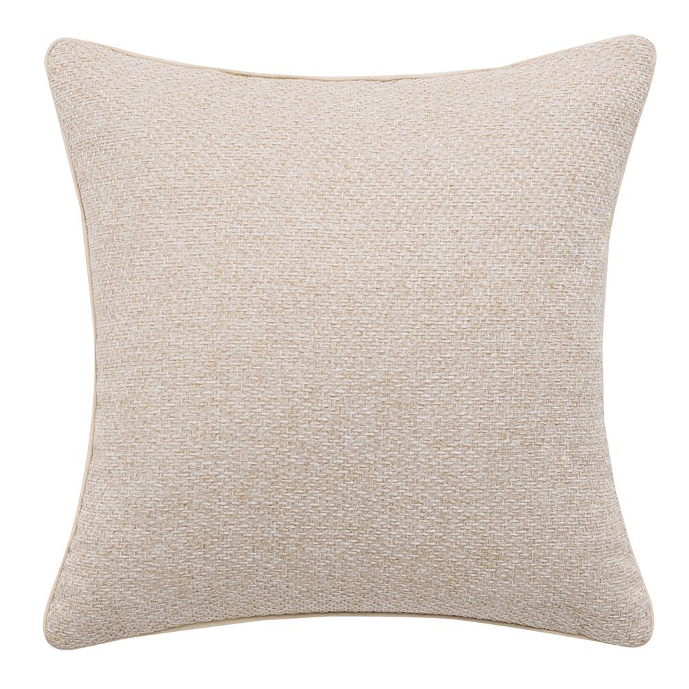 Ins Style Simple Plain Color Imitation Cotton Linen Splicing Pillow Case Bedside Sofa Edge Pillow Case Can Be Detached and Washed