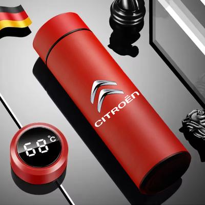 Car LED Intelligent Temperature Measurement Cup Thermos Bottle For C1 C2 C4 C5 C3 C4L Berlingo Xsara Picasso Accessories