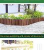 Outdoor Anticorrosive Wooden Garden Fence for Flower Beds and Decoration