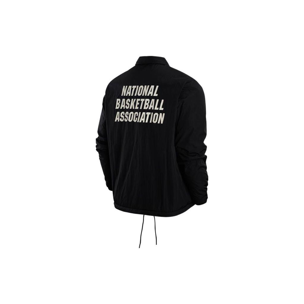 Nike NBA Logo Print Reversible Collar Jacket Men Jackets Black DR2331-010