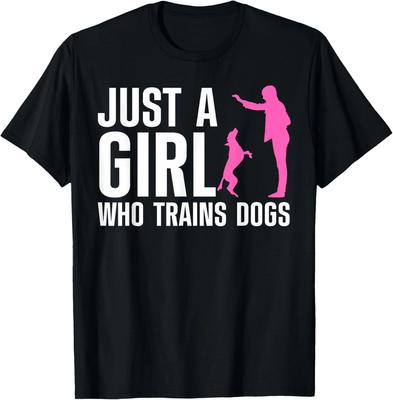 Cute Dog Trainer for Women Girls Training Dog Lover Owner Gift Unisex T-Shirt