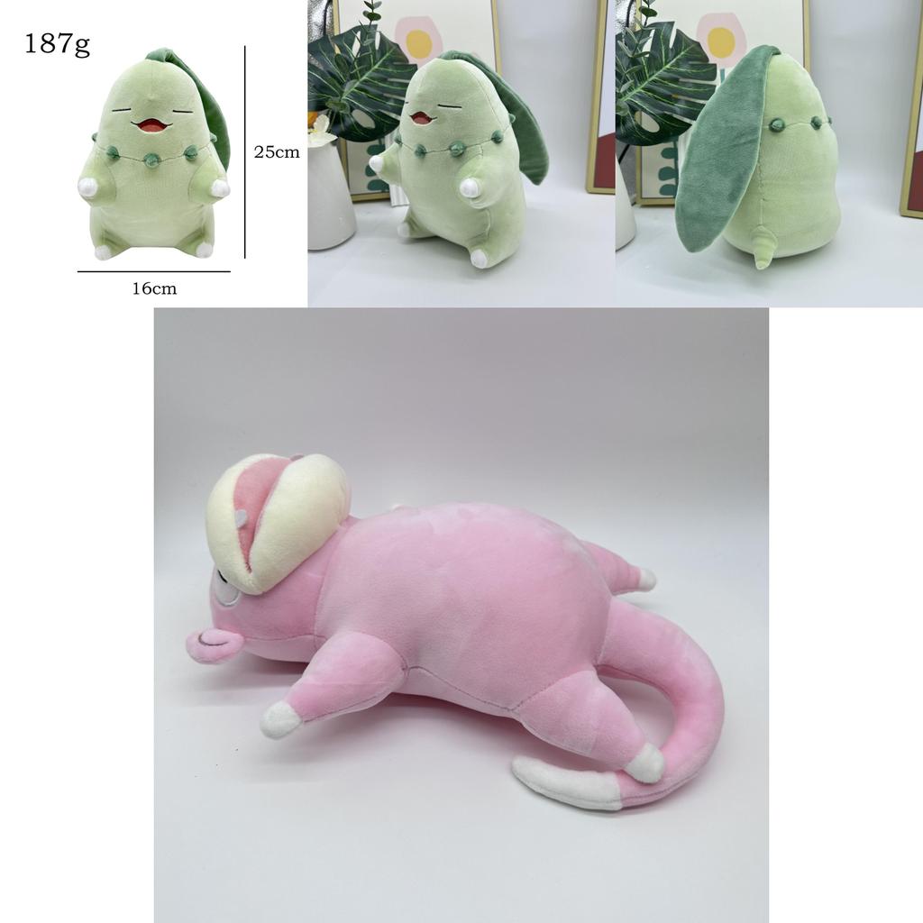 Pokemon Slowpoke Cubone Chikorita Sleep Series Plush Toys With Pp Cotton Fill For Kids And Bedroom Decor