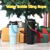 Freihändige gewebte Wasserflaschen-Schlinge Seil Wiederverwendbar Dehnbar Geflochtenes Wasserflaschen-Griffband Color Blocking Universal