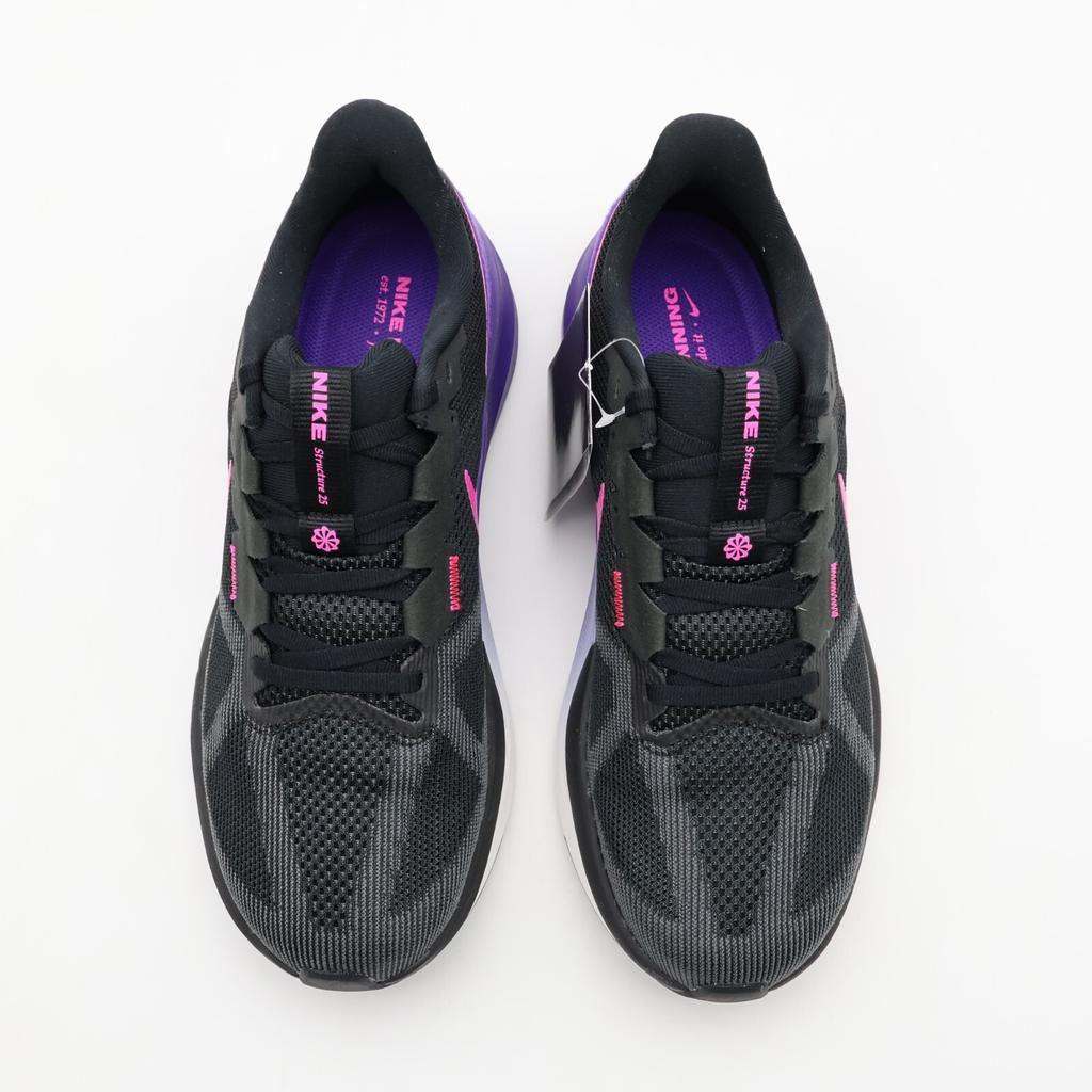 DJ7883-010 Nike Structure 25 Black Anthracite Field Purple Laser Fuchsia (Men's)