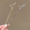 Pearl Mermaid Hairpin Alloy Hair Stick Wedding Party Accessory Pearl Hair Clip for Women Elegant Hairpin Bridal Hair Sticks