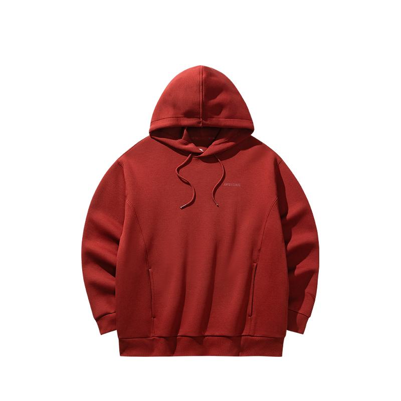 Anta Casual Loose Fit Hooded Letter Sweatshirt Men Tops 152548710S-2