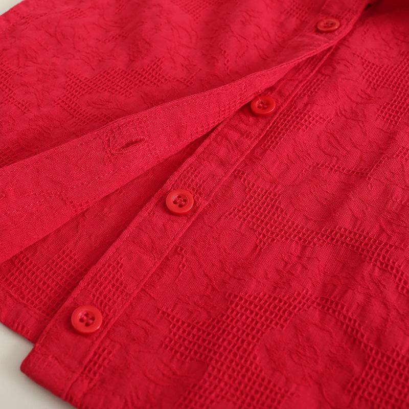 Cotton Fake Collar Women'S Shirt Decoration Big Red Fake Collar Wooden Ear Edge Fake Collar White Shirt Fake Collar Women B307