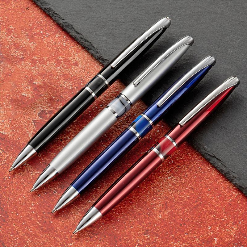 Creative Design High-quality Rotating 1.0mm Metal Ballpoint Pen, Daily Office and Study Writing Signature Pen