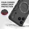KEYSION Hollow Heat Dissipation Case for MagSafe for iPhone 17 Pro Max Soft Silicone+PC Magnetic Cooling Shockproof Phone Cover
